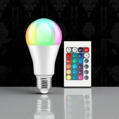 9W RGB AMPUL (UZAKTAN KUMANDALI)(RGB) CT-4058B