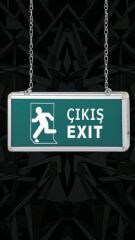 3W EXIT ÇIKIŞ ARMATÜRÜ LEDLİ 3 SAAT AKÜLÜ CT-9166