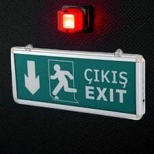 3W EXIT ÇIKIŞ ARMATÜRÜ LEDLİ 3 SAAT AKÜLÜ CT-9167