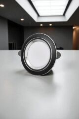 6W ZEBRA LED ARMATÜR (SİYAH-KROM) (3 RENK) CT-5258