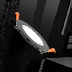 6W SLİM PANEL (SİYAH KASA)( 6400 K) (BEYAZ) CT-5125B