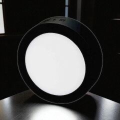 30W SIVA ÜSTÜ LED PANEL (SİYAH KASA)( 6400 K)(YUVARLAK) CT-5238B